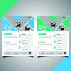 modern business flyer design template