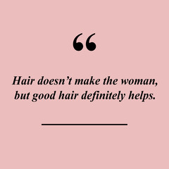 Girly quote with pink background poster 