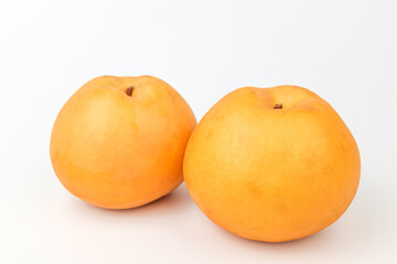 Fruit pear on white background