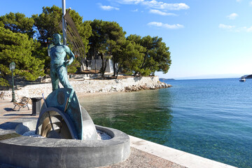 Picturesque main town of Skiathos island, Sporades, Greece