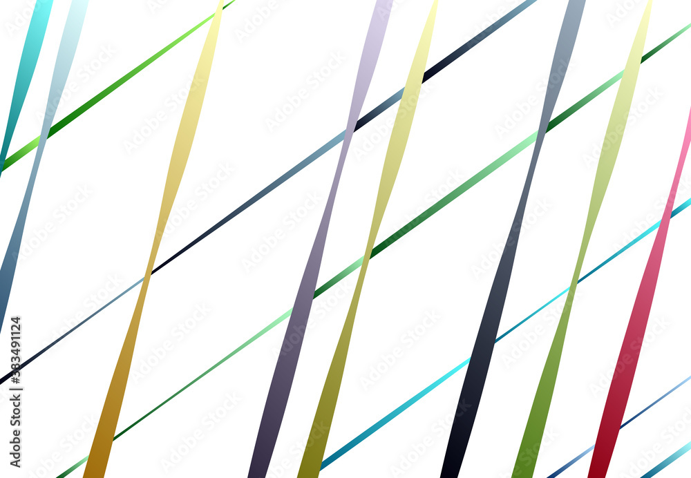 Aufkleber random colorful lines with gradient fill. scattered streaks, stripes