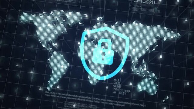 Cyber security data protection business technology privacy concept.