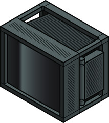 A professional CRT TV monitor from the 90s. Often seen in museums and galleries.