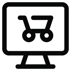 Ecommerce icon. shopping bag icon. box icon, delivery icon, credit card icon, arrow icon, mail message icon, line style icon. vector illustration. vector icon