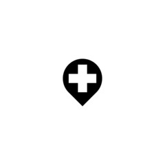 first aid icon place swiss hospital icon logo vector