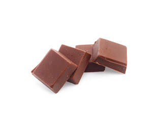 chocolate on isolated white background