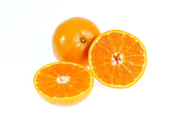 Fototapeta na wymiar orange fruit isolated on white