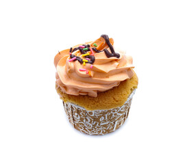 cupcakes isolated on white
