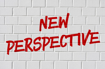 Obraz premium Graffiti on a brick wall - New perspective