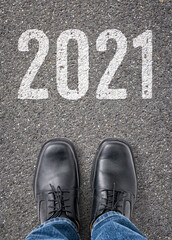 Text on the floor - 2021
