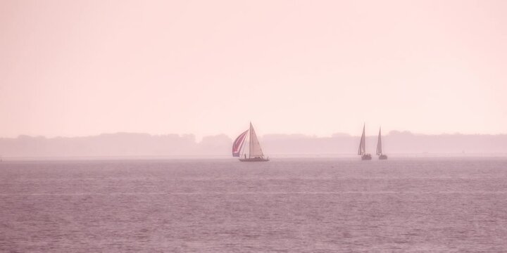 Segelboote auf dem Bodden