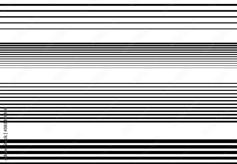 Leinwandbilder halftone random horizontal straight parallel lines, stripes pattern and background. lines vector ill