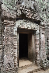 Fototapeta na wymiar Temple Gate in Angkor complex Cambodia