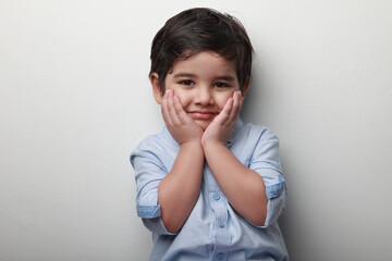 Cute little boy with a smiling face