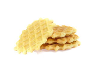 waffle isolated on white background