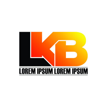 LKB letter monogram logo design vector