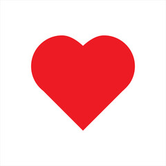 Romantic Heart Icon vector flat design in trendy style for Marriage Celebration.eps 10
