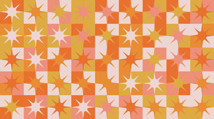 Abstract Vector Pattern Graphics With Simple Geometric Shapes