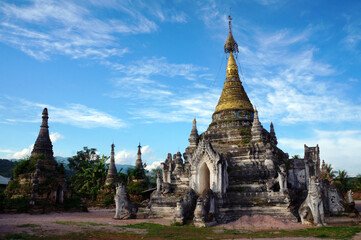 Fototapeta na wymiar Alte Pagode Little Bagan - Hsipaw Myanmar
