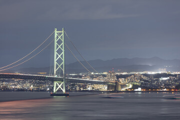 兵庫県 淡路ハイウェイオアシス 夕景・夜景