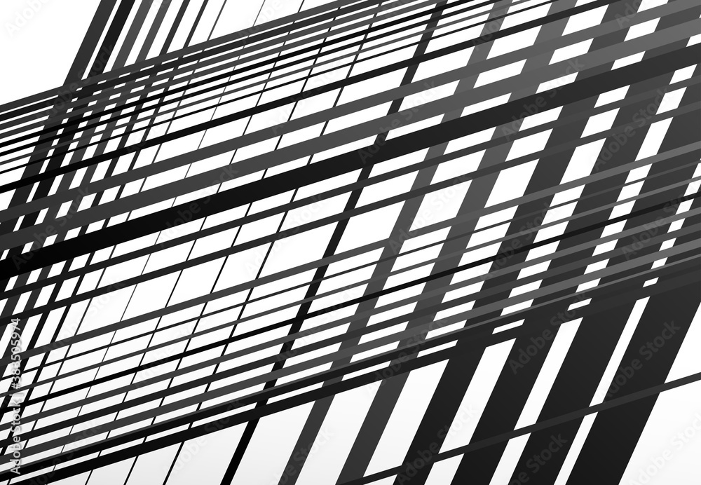 Leinwandbilder mesh, grid, grill of intersecting straight parallel lines. vector background