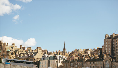 Fototapeta na wymiar view of the traditional architecture Edinburgh, Scotland, UK