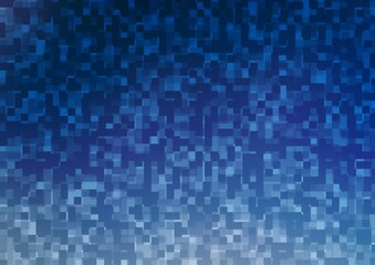 Light BLUE vector template with crystals, rectangles.