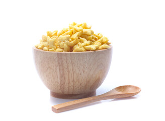 corn flakes isolated on white