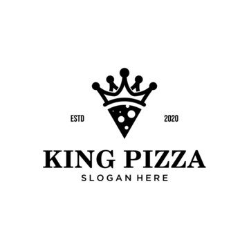 vintage Retro Italian King Pizza Pizzeria Logo design inspiration