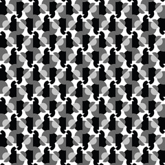 Vector seamless pattern texture background with geometric shapes in black, grey, white colors.