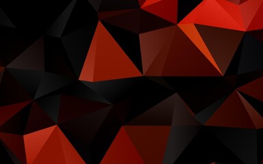 Light Orange vector abstract polygonal layout.