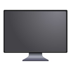 Pc monitor icon. Cartoon of pc monitor vector icon for web design isolated on white background