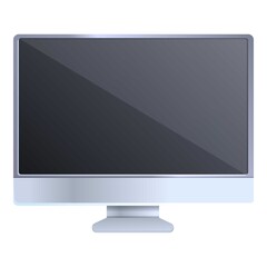 Work monitor icon. Cartoon of work monitor vector icon for web design isolated on white background