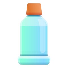 Mouthwash icon. Cartoon of mouthwash vector icon for web design isolated on white background