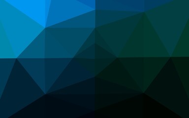 Light BLUE vector triangle mosaic template.