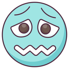 Fototapeta premium Confounded Emoji 