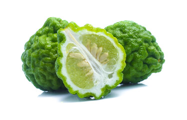 Bergamot fruit isolated on white background