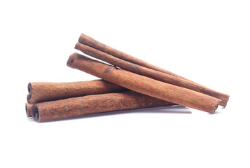 cinnamon isolated on white background