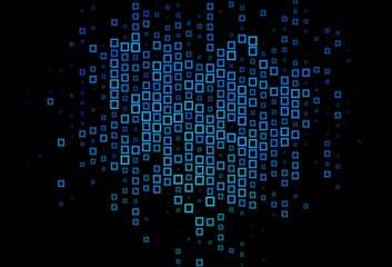 Dark BLUE vector texture in rectangular style.