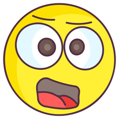 Fototapeta premium Suspicious Emoji 