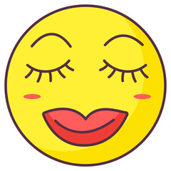 Obraz premium Blush Emoji 