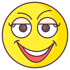 Fototapeta premium Cute Girl Emoji 