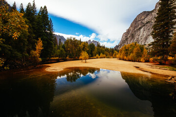 Yosemite Valley and Meadows in USA