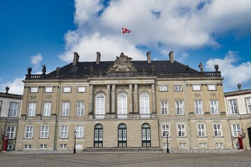 Fototapeta premium Copenhagen, Europe, Levetzau palace, Amalienborg castle