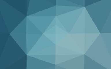 Obraz premium Light BLUE vector polygonal template.