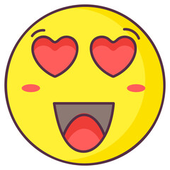 Fototapeta premium Love Blush Emoji 