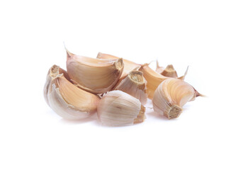 garlic isolated on white background