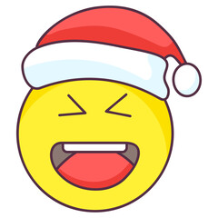 Christmas Laugh Emoji 