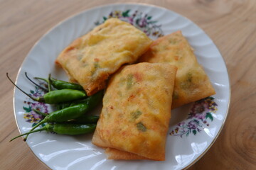 Banana cakes served on a plate