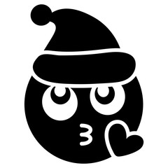 Santa Kiss Emoji 